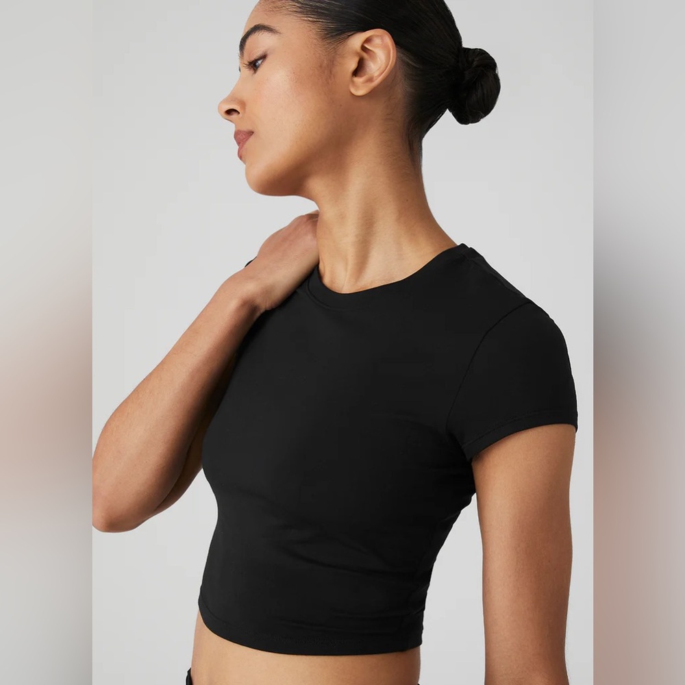 ALO Alosoft Crop Finesse Short Sleeve